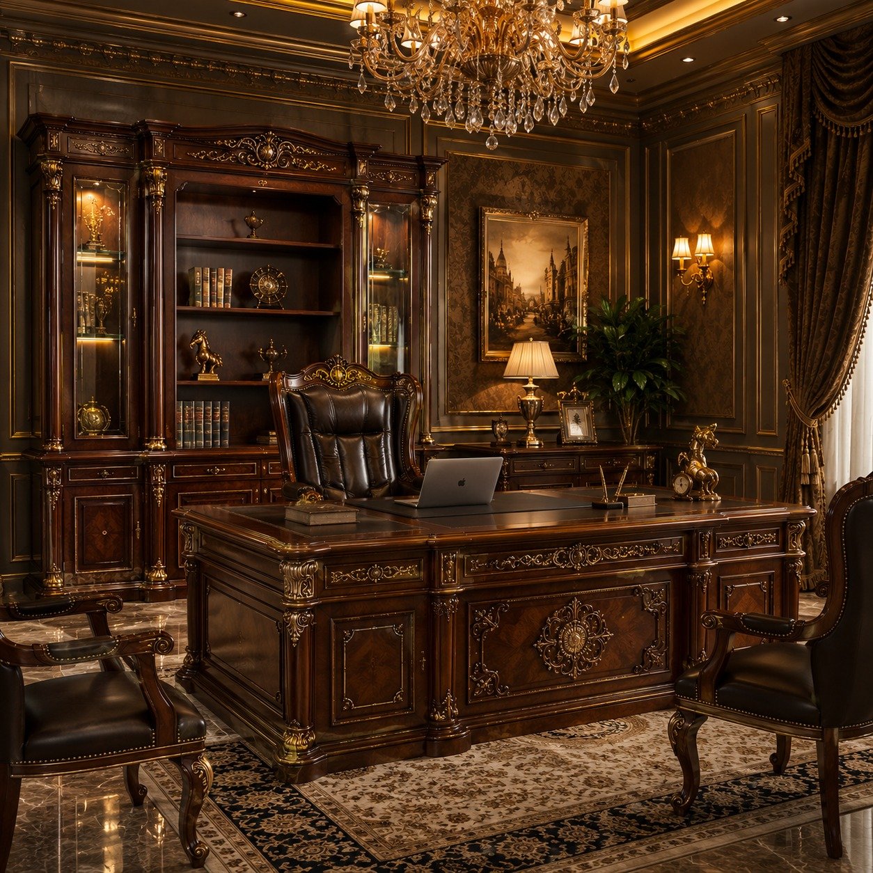 Royal Carved Executive Office Furniture
