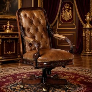 Royal Brown Leather Executive Chair