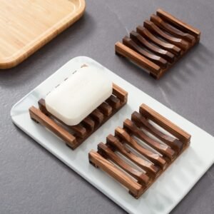 Wooden Slatted Soap Dish