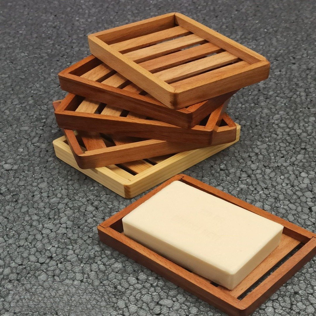 Natural Wood Soap Holder