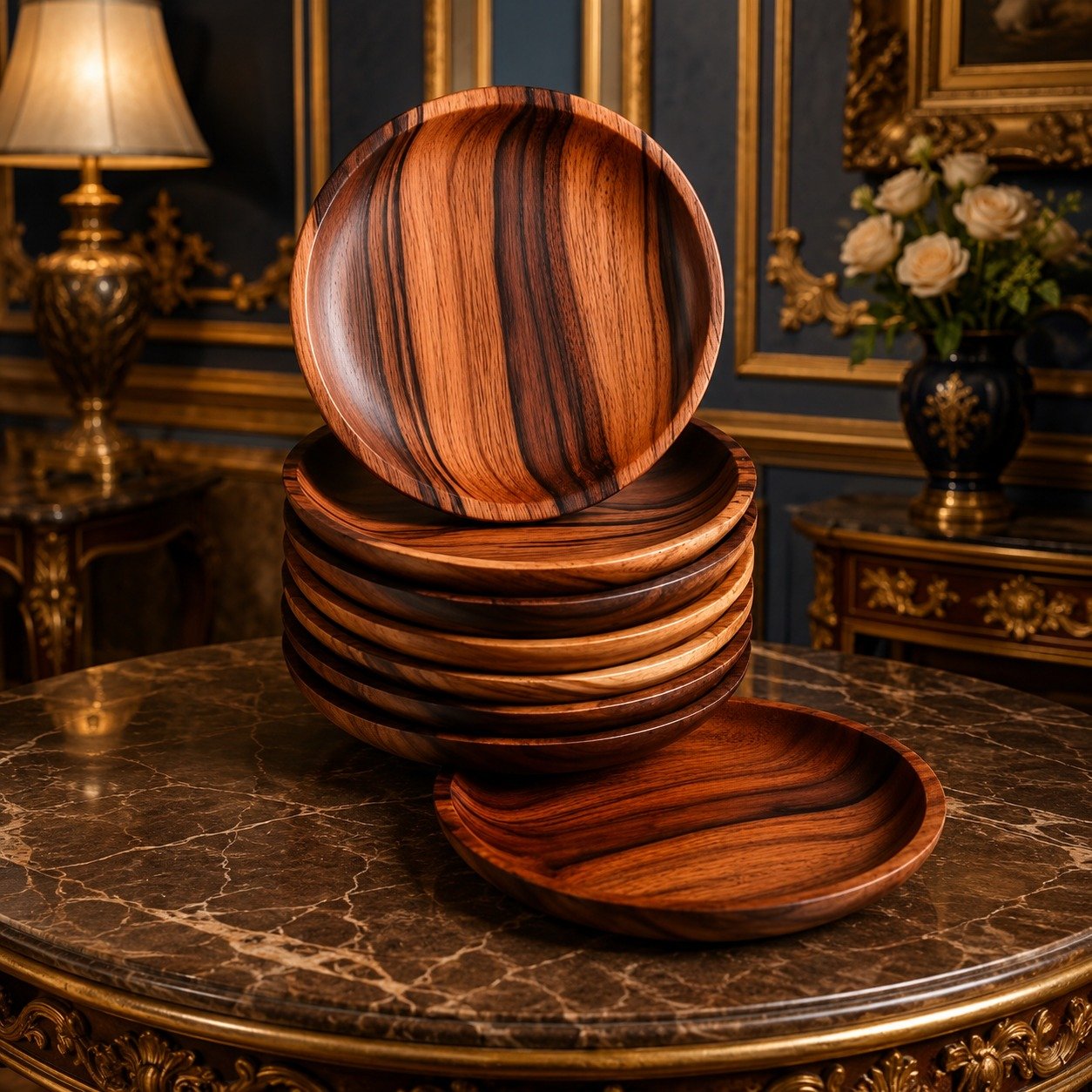 Natural Wooden Serving Plate