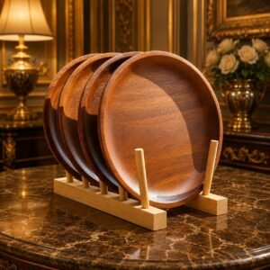 Wooden Plate Set