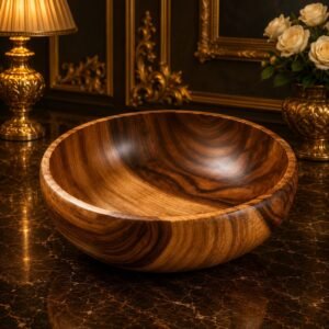 Natural Wood Grain Serving Bowl