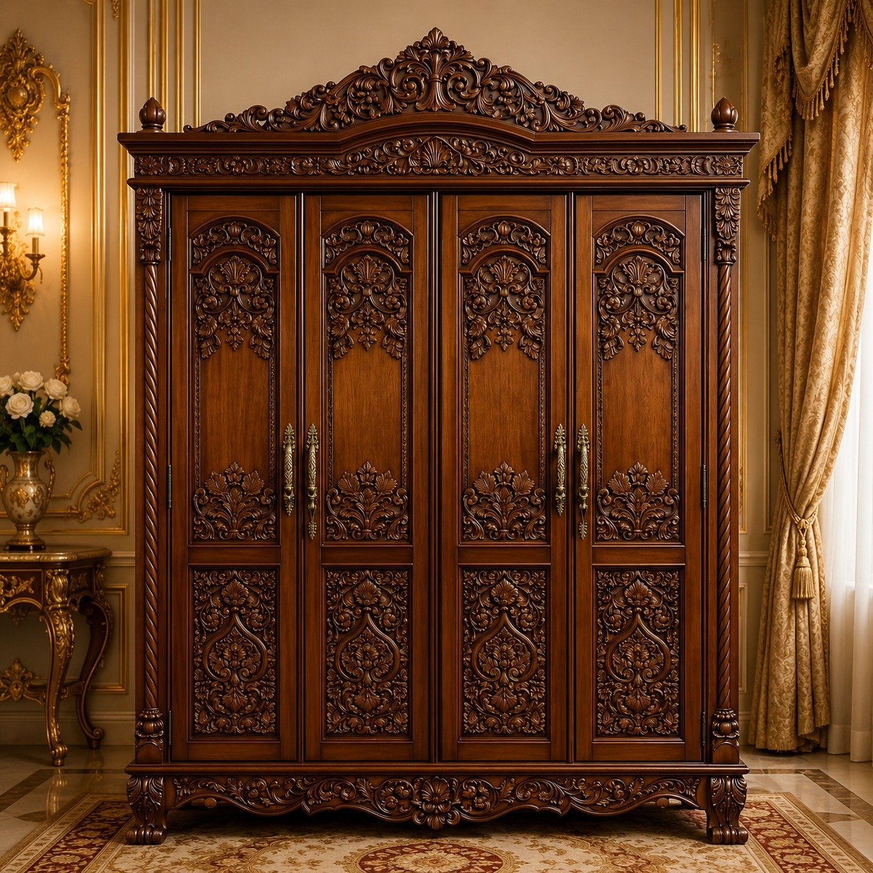 Royal Handcrafted Wooden Almirah