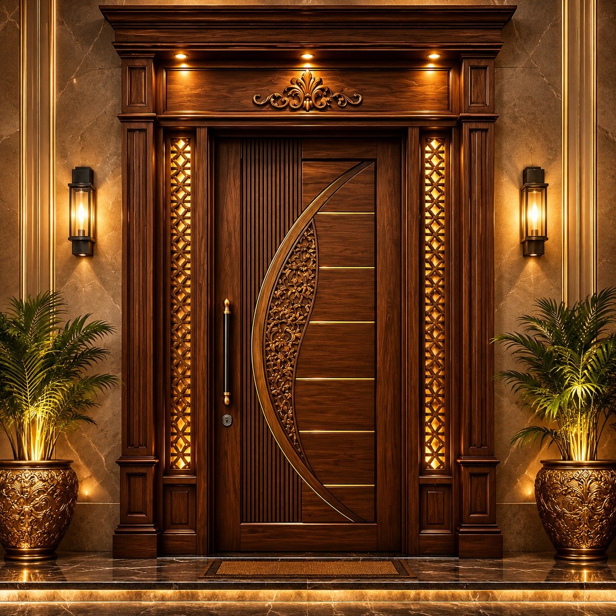 Regal Curvewood Designer Entrance Door