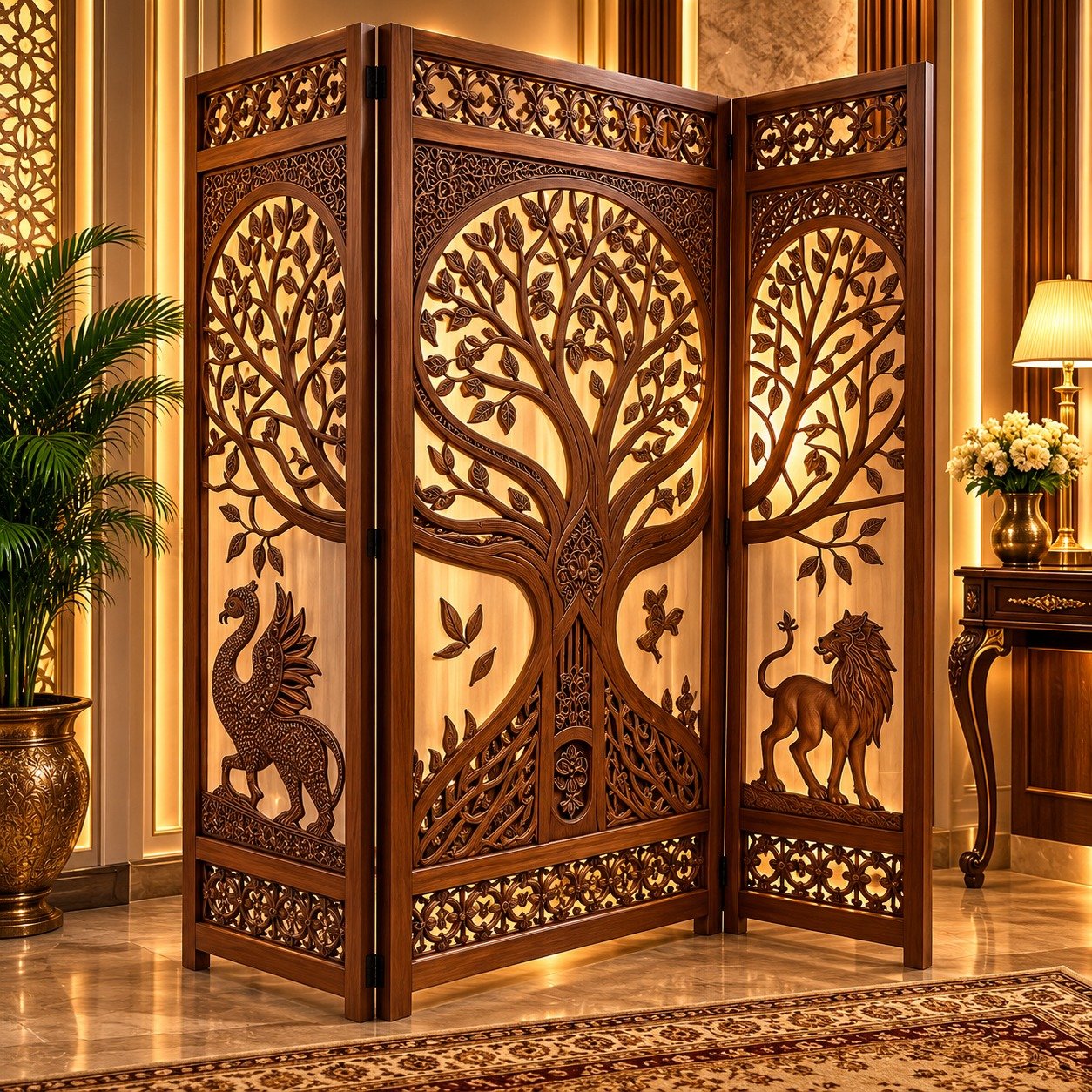 Elegant Wooden Partitions for Timeless Interiors