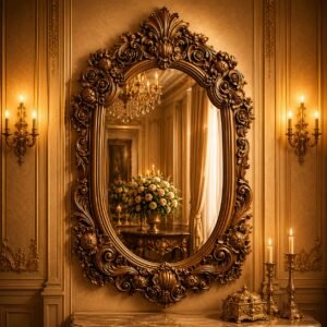 Ornate Wooden Mirror